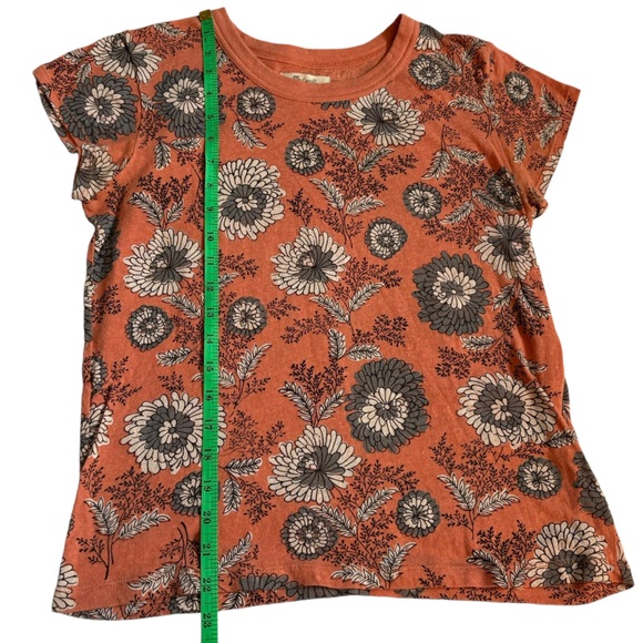 Madewell The Perfect Vintage Tee Floral Orange Size XS - Picture 2 of 6
